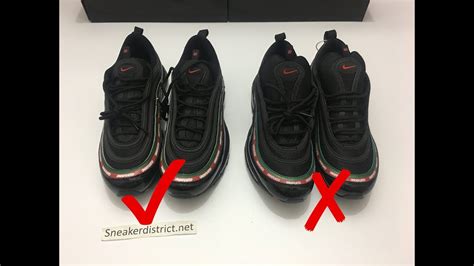 real vs fake undefeated x nike air max 97s|air max 97 undefeated black.